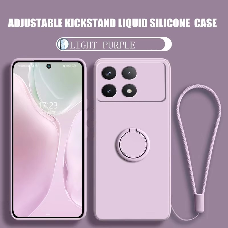Liquid Silicone Magnetic Phone Case - Coque de téléphone avec support magnétique