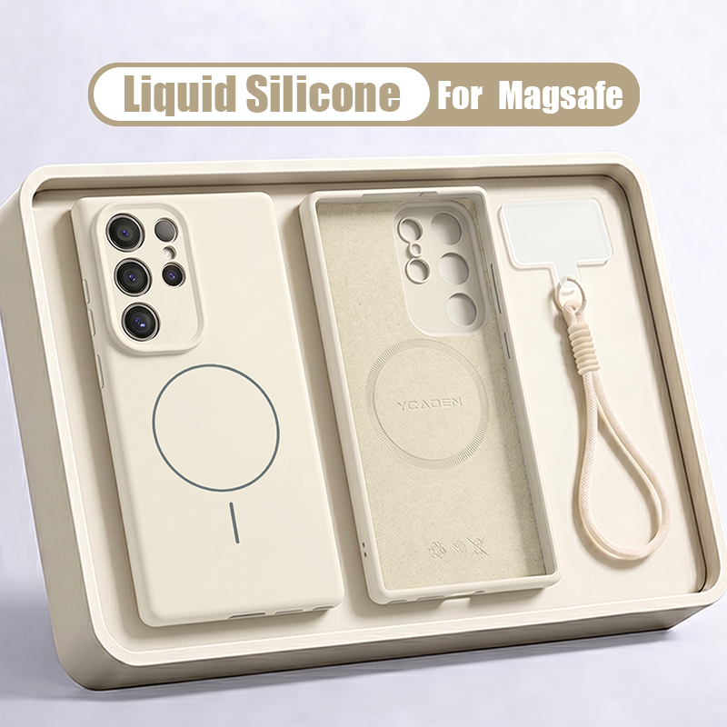 Liquid Silicone Magnetic Phone Case - Coque de téléphone en Silicone liquide