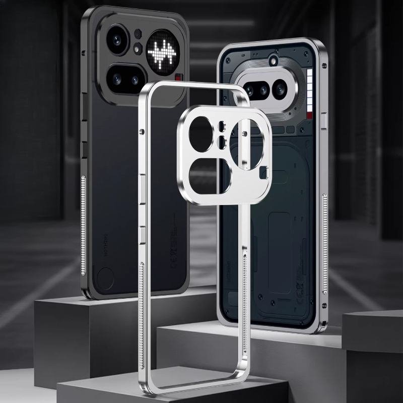 Metal Bumper Aluminum Frame Case - Coque ultra-fine détachable en métal pour