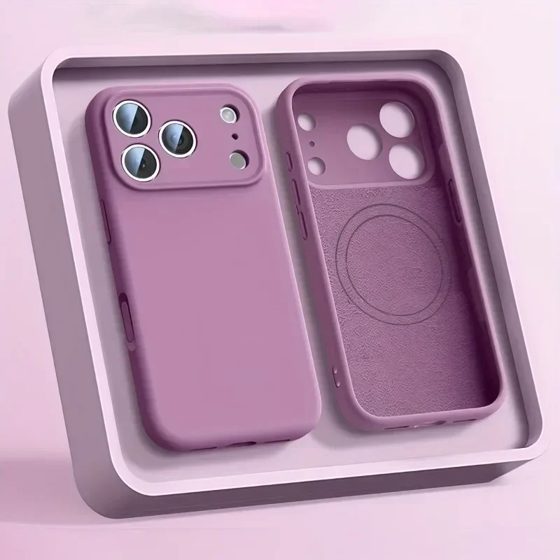 Coque de téléphone en Silicone - Liquid Silicone Magnetic Phone Case avis et prix