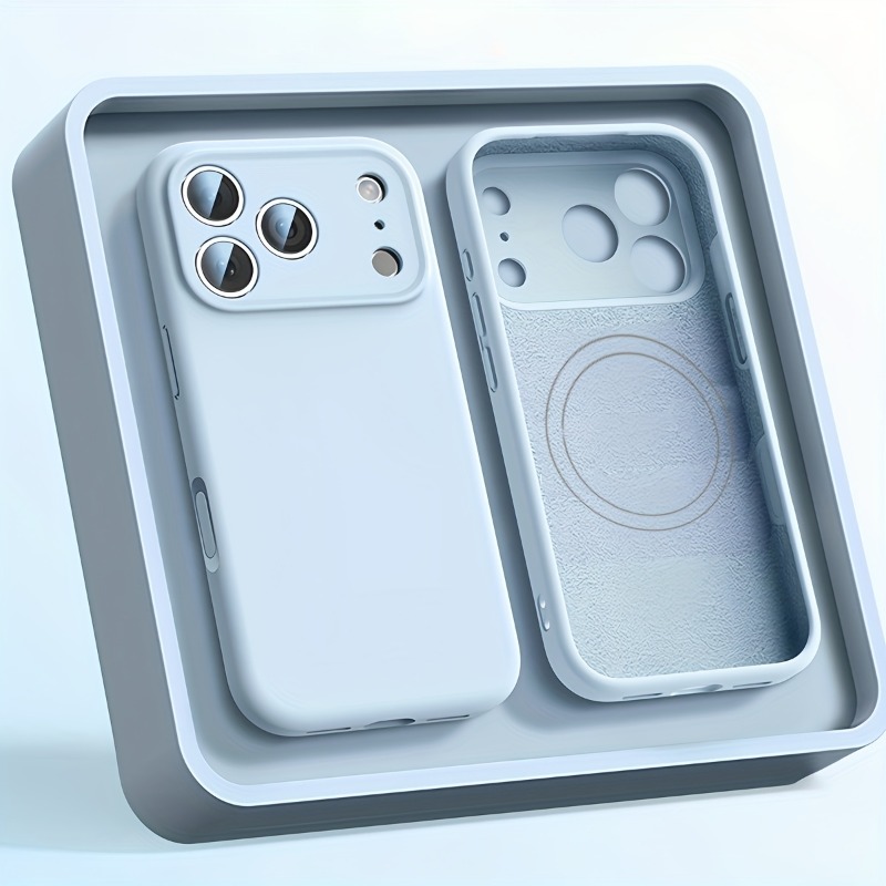 Coque de téléphone en Silicone - Liquid Silicone Magnetic Phone Case avis et prix