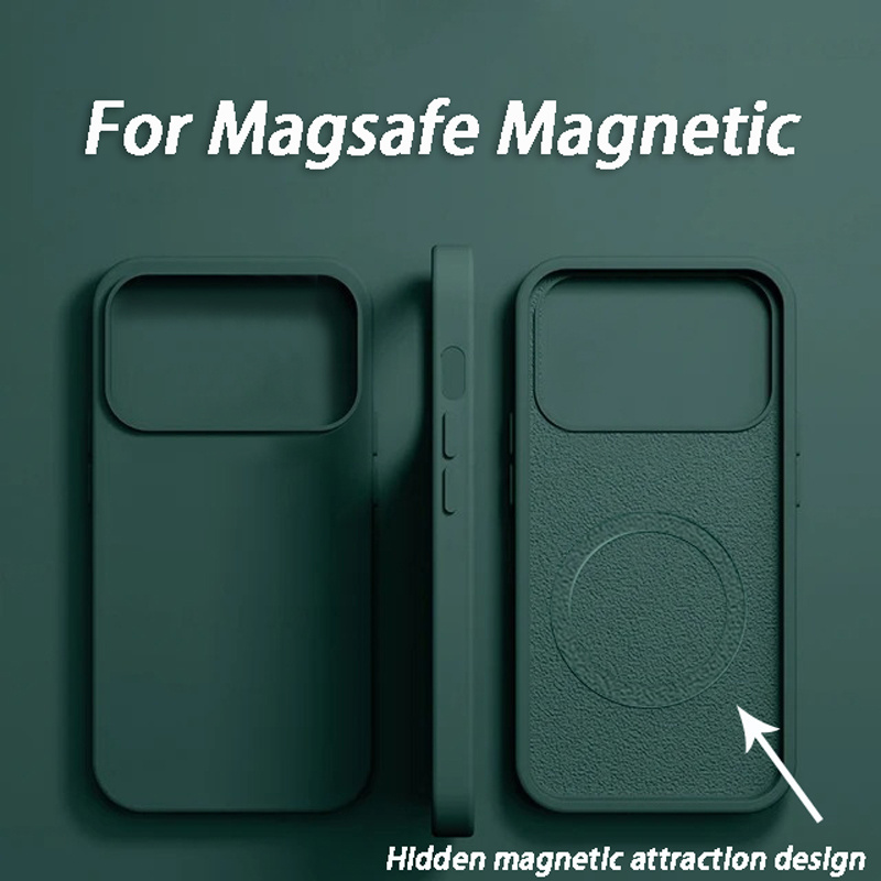 Étui de protection antichoc en - Liquid Silicone Magnetic Phone Case avis et prix